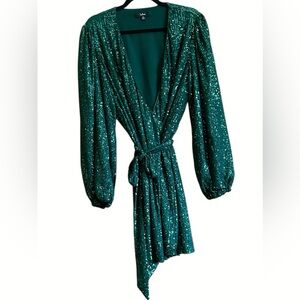 Lulus Green Sequin Dress  Size XL. Fully lined.